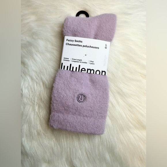 lululemon athletica Accessories - Lululemon Daily Essential Fuzzy Socks Size L SHVL New